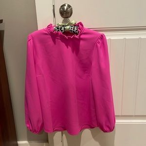 Hot pink blouse from J Crew, size medium
